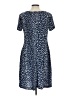 North Style Print Blue Casual Dress Size 10 - photo 2