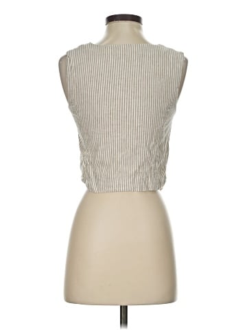 MNG Sleeveless Button-Down Shirt (view 2)