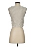 MNG Ivory Sleeveless Button-Down Shirt Size XXS - photo 2