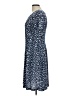 North Style Print Blue Casual Dress Size 10 - photo 5