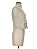 MNG Ivory Sleeveless Button-Down Shirt Size XXS - photo 4