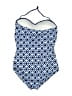 Tommy Bahama Print Blue One Piece Swimsuit Size 8 - photo 2