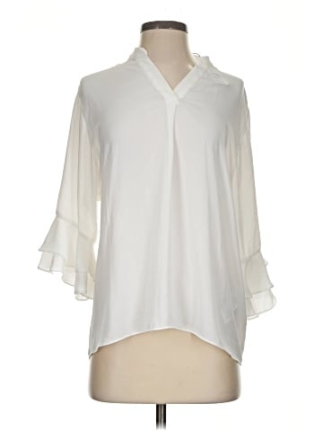 Plastic Island 3/4 Sleeve Blouse (view 1)