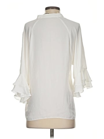 Plastic Island 3/4 Sleeve Blouse (view 2)