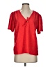 Unbranded Red Short Sleeve Blouse Size P (petite) - photo 1