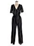 Speechless Stripes Black Jumpsuit Size M - photo 1