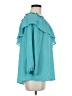 Cooper & Ella 100% Polyester Teal 3/4 Sleeve Blouse Size Med (2) - photo 4