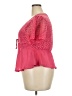 Daytrip 100% Polyester Pink Short Sleeve Blouse Size XXL - photo 5