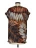 W by Worth 100% Polyester Brown Short Sleeve Blouse Size P (petite) - photo 2