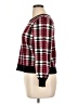 Marled Plaid Red Pullover Sweater Size XL - photo 5
