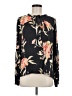 Billabong 100% Rayon Floral Black Long Sleeve Blouse Size M - photo 1