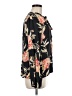Billabong 100% Rayon Floral Black Long Sleeve Blouse Size M - photo 4