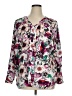 Jaclyn Smith 100% Polyester Floral Ivory 3/4 Sleeve Blouse Size 1X - photo 1