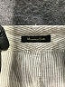 Massimo Dutti 100% Linen Chevron-herringbone Gray Casual Pants Size 4 - photo 7