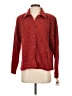 Erin London Tweed Red Long Sleeve Button-Down Shirt Size S - photo 1