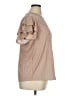 Adrianna Papell Tan Short Sleeve Blouse Size XL - photo 4