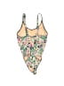 Roxy Floral Green One Piece Swimsuit Size 12 - photo 2
