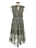 Cato 100% Polyester Paisley Gray Cocktail Dress Size M - photo 1