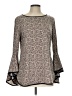 Coco Bianco Brown Long Sleeve Blouse Size L - photo 1