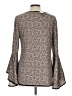 Coco Bianco Brown Long Sleeve Blouse Size L - photo 2