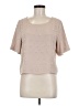 Piace 100% Polyester Tan Short Sleeve Blouse Size M - photo 1