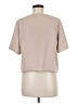 Piace 100% Polyester Tan Short Sleeve Blouse Size M - photo 2