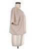 Piace 100% Polyester Tan Short Sleeve Blouse Size M - photo 4