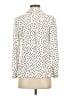 Seraphine 100% Viscose Polka Dots Ivory Long Sleeve Blouse Size 4 Maternity - photo 2