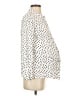 Seraphine 100% Viscose Polka Dots Ivory Long Sleeve Blouse Size 4 Maternity - photo 4