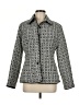 Silk Land 100% Acetate Houndstooth Gray Jacket Size M - photo 1
