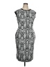Cato Graphic Gray Cocktail Dress Size 16 - photo 1