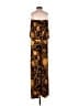 Amore Paisley Gold Yellow Jumpsuit Size L - photo 2