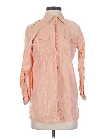 MICHAEL Michael Kors 3/4 Sleeve Button-Down Shirt (view 1)