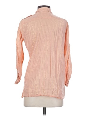 MICHAEL Michael Kors 3/4 Sleeve Button-Down Shirt (view 2)