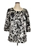 Notations Black 3/4 Sleeve Blouse Size XL - photo 1