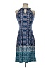 Wisp Paisley Blue Casual Dress Size 0 - photo 1