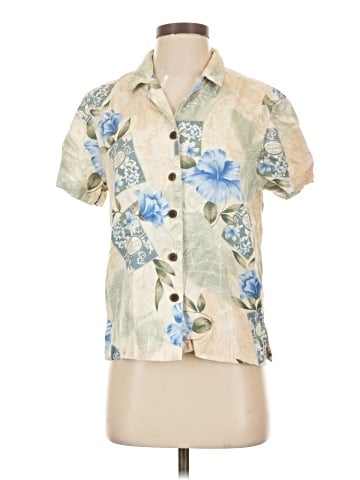Caribbean Joe Short Sleeve Blouse (view 1)