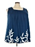 BLOOMCHIC Blue Sleeveless Blouse Size 22 - photo 1