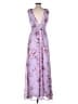 Lulus 100% Polyester Floral Purple Cocktail Dress Size M - photo 2