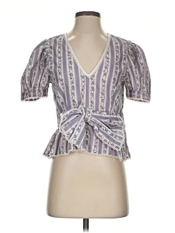LoveShackFancy Short Sleeve Blouse (view 1)