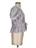 LoveShackFancy 100% Cotton Gray Short Sleeve Blouse Size 4 - photo 4