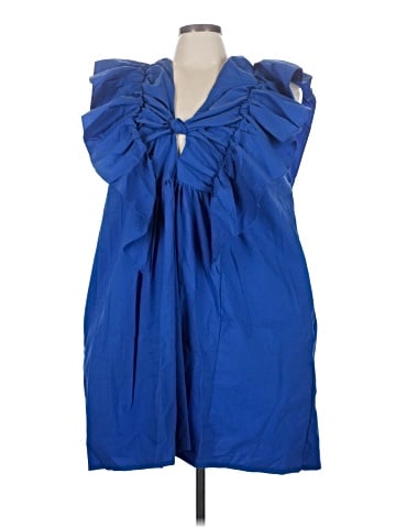 Blue Tassel Cocktail Dress (view 1)