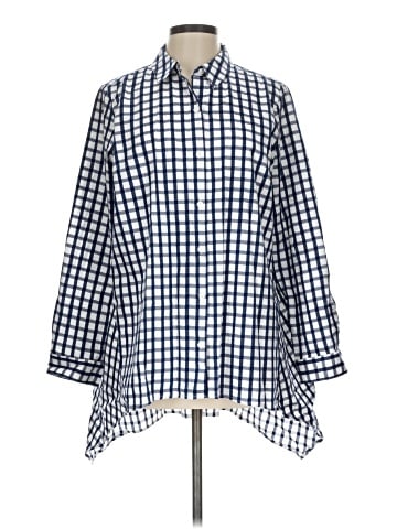 Zac & Rachel 3/4 Sleeve Button-Down Shirt (view 1)