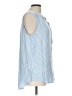 BeachLunchLounge 100% Rayon Blue Sleeveless Button-Down Shirt Size L - photo 4