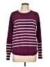 Liz Claiborne Stripes Burgundy Pullover Sweater Size L (petite) - photo 1