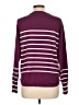 Liz Claiborne Stripes Burgundy Pullover Sweater Size L (petite) - photo 2