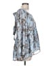 American Eagle Outfitters 100% Polyester Blue 3/4 Sleeve Blouse Size L - photo 4