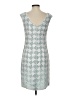 Tory Burch 100% Polyester Graphic Gray Casual Dress Size 4 - photo 2
