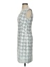 Tory Burch 100% Polyester Graphic Gray Casual Dress Size 4 - photo 5