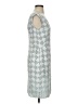 Tory Burch 100% Polyester Graphic Gray Casual Dress Size 4 - photo 4